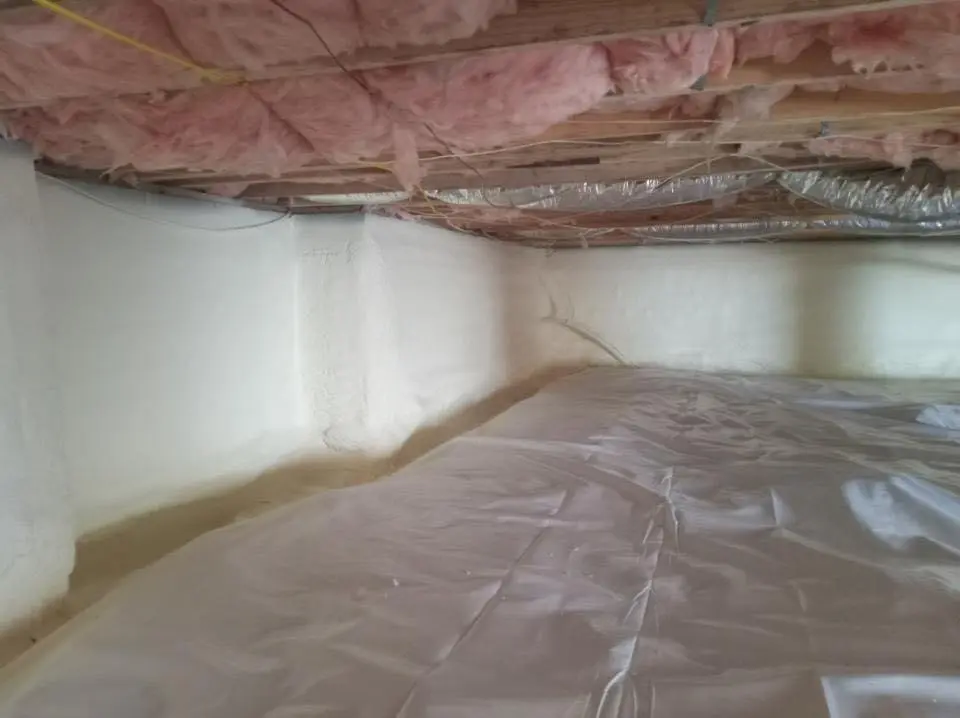 Crawl space encapsulation with closed-cell spray foam for Spray Foam Roofing in Helena Valley West Central